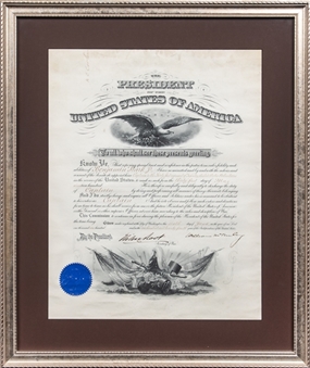 William McKinley Signed and Framed Military Appointment (JSA)